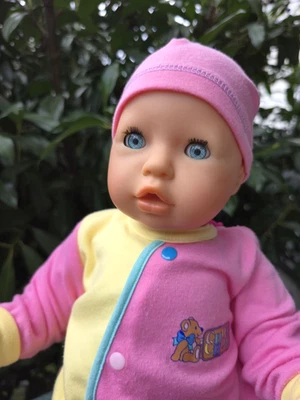 Zapf Puppe Chou Chou 48 cm Set 01 Babypuppe Spielpuppe 1998 + viel Zubehör, Doll - Bild 1 von 4