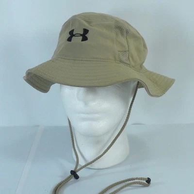 Under Armour Vented Bucket Cap Hat Khaki Beige Tan One Size Fits All OSFA Golf - Image 1 of 4