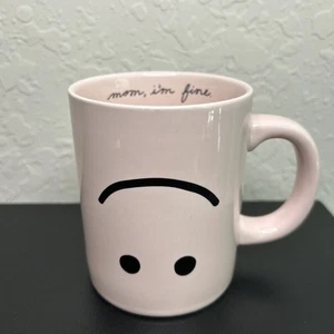 Ban.Do Pink Ceramic Mom, I’m Fine. Smiley Gesicht Kaffee Tee Becher - Bild 1 von 7
