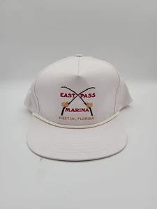 Vintage Sportsman East Pass Marina Destin Florida Snapback Roped Truckermütze - Bild 1 von 14