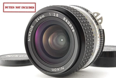 SIC [Near MINT] Nikon Ai-S Nikkor 24mm f/2.8 AIS MF Wide Lens S/N 840xxx JAPAN - Image 1 of 4