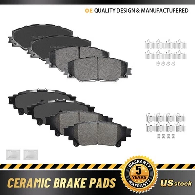 Juego de pastillas de freno de disco cerámicas delanteras y traseras Toyota Mirai 2016 2017 2018-2020 Foto 1 de 4