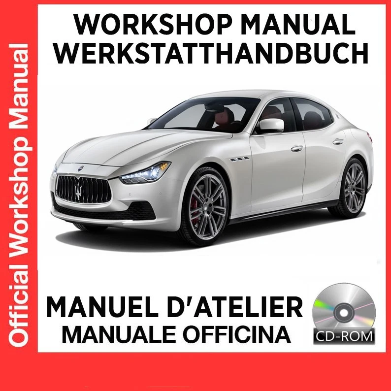 MASERATI GHIBLI M157 2014-2016 SERVIZIO MANUALE OFFICINA DVD PDF RIPARAZIONE ... - Immagine 1 di 4