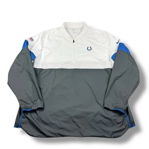 Nike NFL On-Field Indianapolis Colts 1/4 Zip Pullover Coaches Jacket Men 2XL EUC - Picture 1 of 8