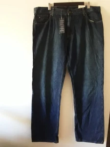 Tommy Hilfiger Denim Jeans Mens Size W38 x 32 Custom Straight Blue New Tags - Foto 1 di 19