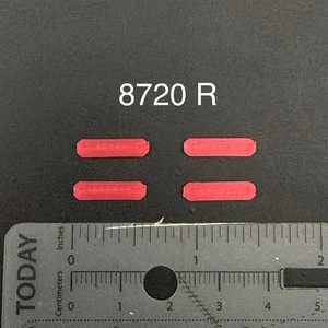 4 Pack 1/87 LED Style Code 3 X2100 Lightbar HO Scale Police Fire EMS Ambulance - Picture 1 of 9