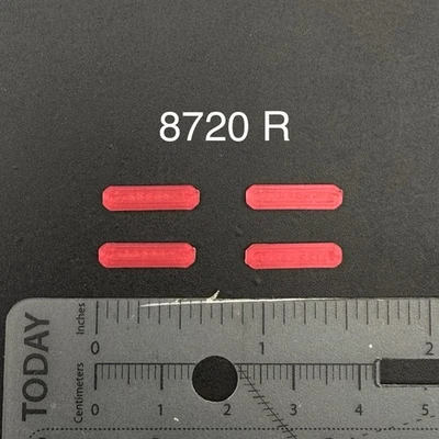 Paquete de 4 barras de luz 1/87 LED estilo código 3 X2100 escala HO policía bomberos EMS ambulancia Foto 1 de 4