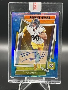 2022 Panini Rookies & Stars T.J. Watt #AUTO /8 SP #84 True Blue Steelers *READ* - Picture 1 of 5