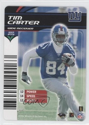2002-03 NFL Showdown 1st & Goal Tim Carter #048 Rookie RC - Image 1 of 2
