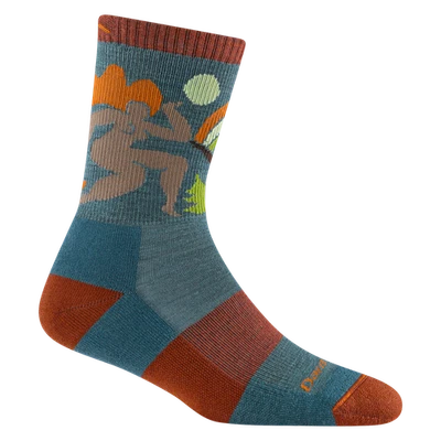 DARN TOUGH 5016 TEAL Women's Trailblazer Micro Crew Lightweight Hiking Sock  USA - Image 1 of 4
