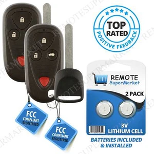 2 Replacement for Acura 2004-2006 TL 2004-2008 TSX Remote Car Key Fob Set - Picture 1 of 5