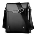 Leather Men Crossbody Handbag Messenger Fashion Business Mens Shoulder Purse Bag