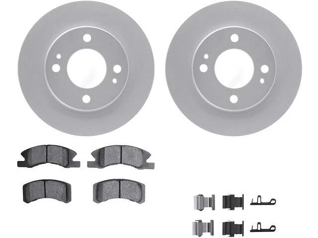 37ZB31V Front Brake Pad and Rotor Kit Fits 2014-2015 Mitsubishi Mirage - Image 1 of 1