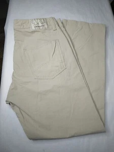 PATAGONIA Mens IRON CLAD Pants Slim 32" X 32" Worn Wear Khaki Beige 5 Pocket - Picture 1 of 7