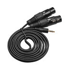 3.5mm to Dual XLR Cable Female 1/8 Inch to 3-Core Double XLR Audio Cable C8J1