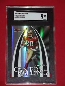 2000 Fleer Mystique Jerry Rice Canton Calling SGC 9 MINT #1CC RARE Low POP Tough - Picture 1 of 2