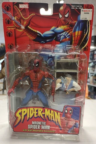 TOY BIZ SPIDER-MAN MAGNETIC Figure  Jonah Jameson 2002 comic book action vtg 02 Cover