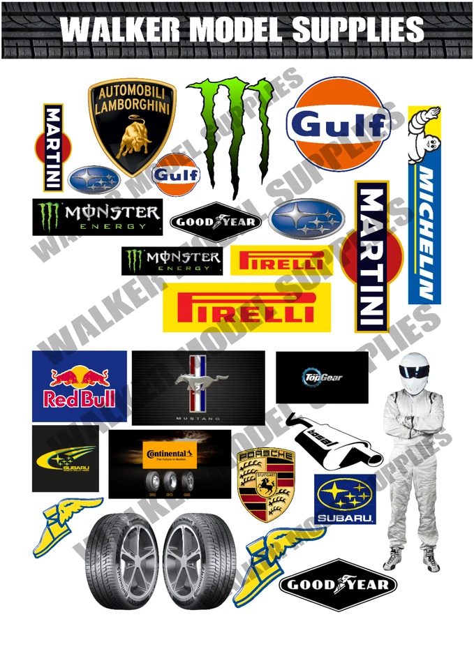 1:18 Scala Pre-tagliati Stile Vintage Garage Segnale Adesivi Modello Auto. 1 - Immagine 1 di 1