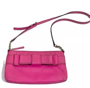 Borsa donna Kate Spade New York rosa pelle fiocco regolabile tracolla - Foto 1 di 18