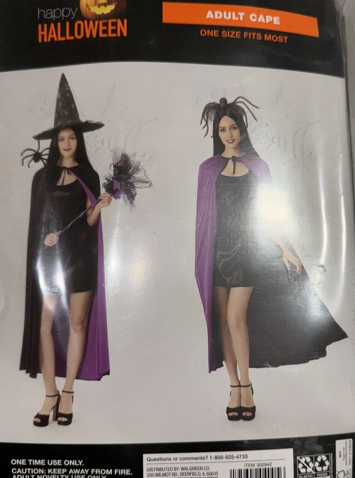 Halloween Cape Purple Cape Black Cape Vampire Cape Dracula Cape Witch Ect - Image 1 of 1