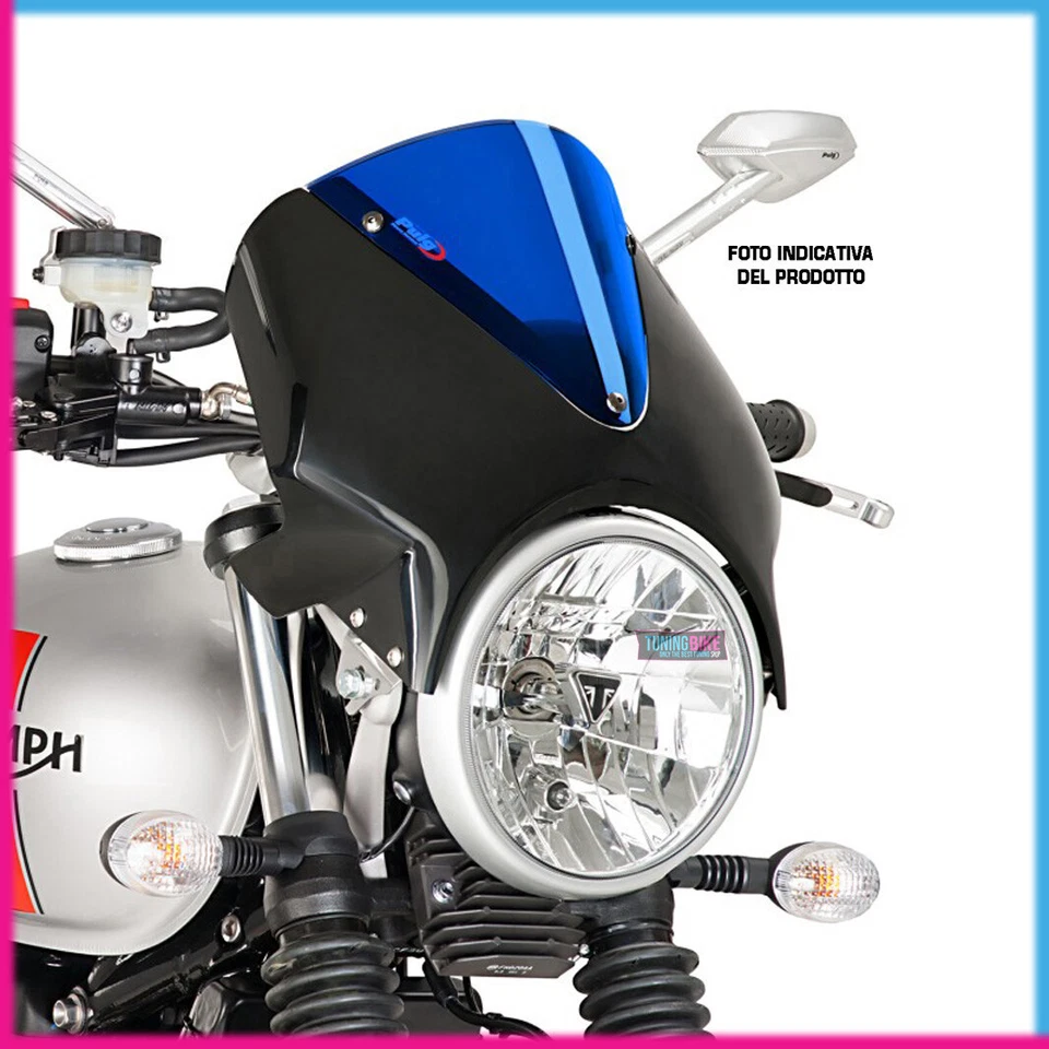 PUIG SAUTE VENT VISION POUR SUZUKI GSF600 BANDIT 96-04 NOIR-BLEU - Photo 1/1
