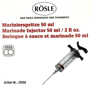 Jeringa marina Rösle n.º art. 25058 jeringa de cocina, jeringa para freír - Imagen 1 de 4