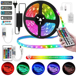 5m-20m LED Stripe 5050 SMD RGB Leiste Streifen Band Licht Leuchte Lichterkette - Picture 1 of 15