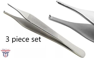 Pinza per tessuti Adson 3 pezzi 4,75" O.R. Grado Con DENTI 1X2 - Foto 1 di 3