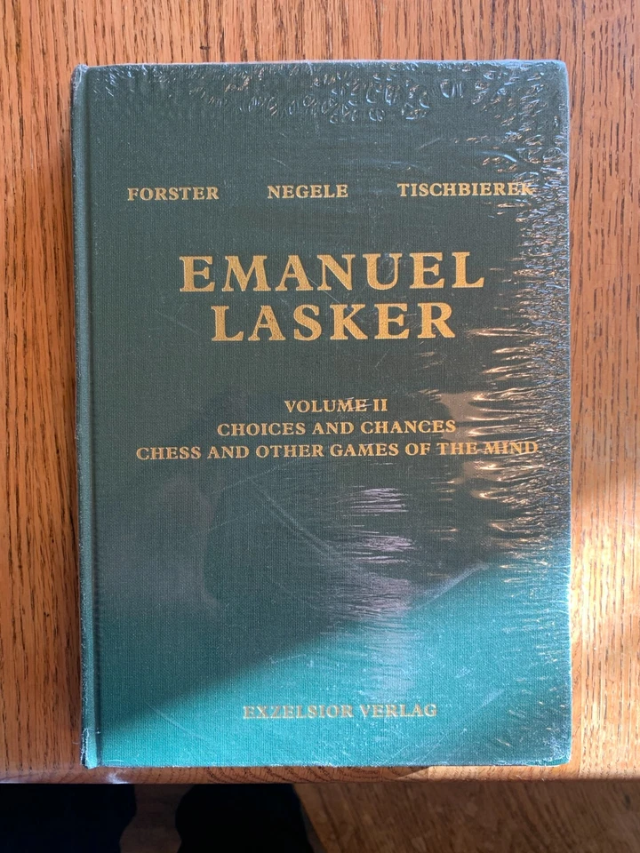 Emanuel Lasker - Volume 2 Forster Negele Chess Exzelsior Verlag NEW - Imagem 1 de 1