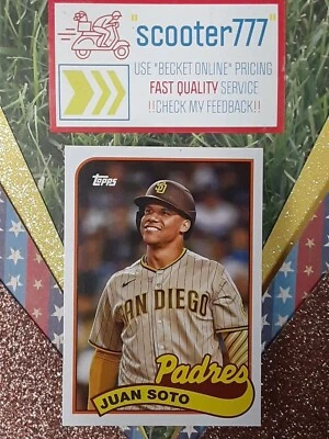 2023 Topps Archives '89 DOUBLEHEADER~#14⭐JUAN SOTO⭐️ ↔️ ⭐️FERNANDO TATIS⭐️PADRES - Image 1 of 2