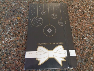 Moleskine Festive Holiday Notebook, Hard Cover, Ruled, Large (5" x 8.25") Black - Image 1 of 4