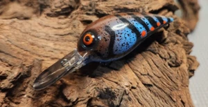 Crankbait Wiggle Wart pintado a medida (MISSOURI CRAW) - Imagen 1 de 5