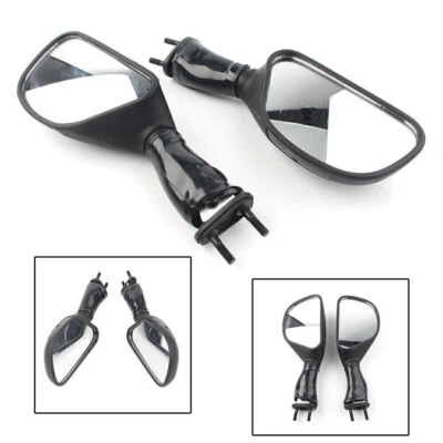 Rear View Mirrors Fit Kawasaki ZX6R 1998~2002 ZX9R 1998-03 Ninja 650R 2006-2008 - Imagem 1 de 4
