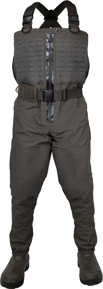 Paramount Pinnacle Zippered Chest Wader 1200 gram boots size 8 Marsh brown - Image 1 of 1