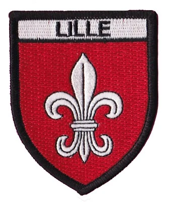 Patche écusson Lille Lillois ville badge patch thermocollant brodé Chti