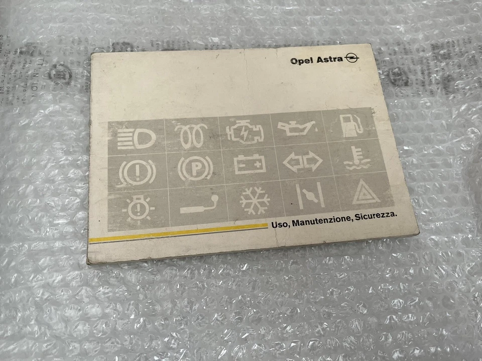 Libretto Uso E Manutenzione OPEL ASTRA 1992 - Immagine 1 di 4