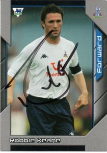 TARJETA COLECCIONABLE FIRMADA POR ROBBIE KEANE TOTTENHAM 2004/2005 PREMIER STARS + CERTIFICADO DE AUTENTICIDAD - Imagen 1 de 1