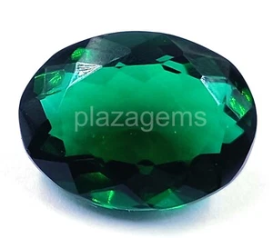11.60 Ct Oval Cut Natural Green Emerald EGL Loose Gemstone 5JJE - Picture 1 of 6