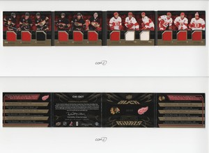 2009 UD Black /25 Tomas Holmstrom Jonathan Toews Kris Draper Patrick Kane Sharp