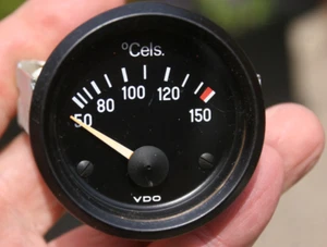 82 1982 VDO VW Audi Vintage Water Temperature Gauge 150 Celcius - 321919541 A - Picture 1 of 12