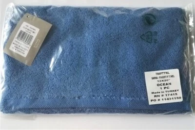 Toalla Sferra Sarma yema de dedo, algodón turco peinado 12x20" nueva elige color Foto 1 de 2