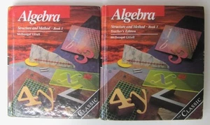 Algebra Structure Method Book 1 Student Teacher Set Dolciani Brown McDougal - Imagen 1 de 9