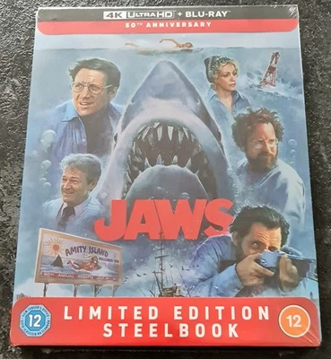 Jaws 50th Anniversary 4k UltraHD Steelbook - Image 1 of 4