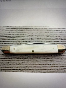 Vintage CASE XX #079 Mother of Pearl 2-Blade Folding Pocket Knife SS - Picture 1 of 9