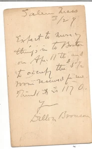 SALEM MASS MASSACHUSETTS PRÄSIDENT JEFFERSON POSTGESCHICHTE MONROE LEXINGTON - Bild 1 von 2