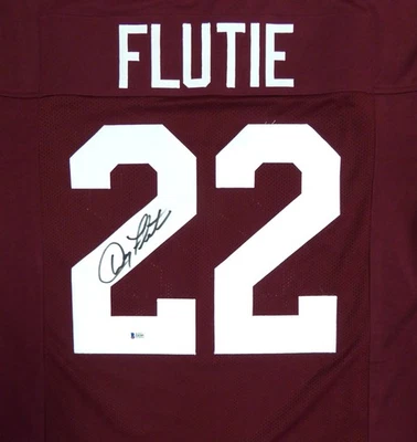Boston College Eagles Doug Flutie Autographed Signed Red Jersey Beckett - Image 1 of 4