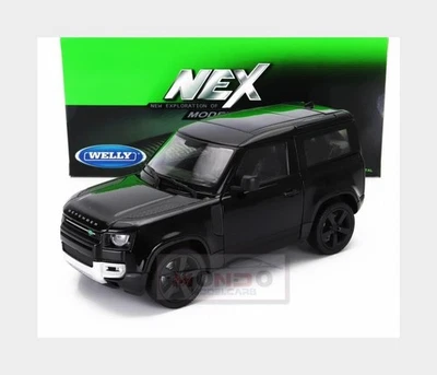 1:26 WELLY Land Rover New Defender 90 2020 Black WE24110BK - Immagine 1 di 2