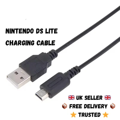 Nintendo DS Lite Power Charger Cable Lead USB Charging Cord 1.2m DSL DS Lite