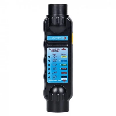 TESTEUR PRISE REMORQUE 7 BROCHES 12V, OUTIL DE DIAGNOSTIC - Photo 1/4