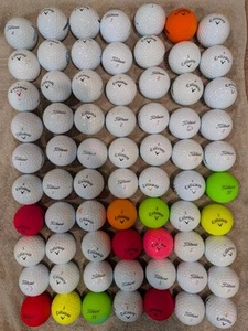 70 Used Titleist & Callaway Mix golf balls 4A / 5A - Picture 1 of 2